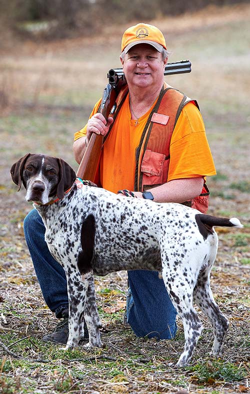 Dean Browning and German Shorthaired Pointer